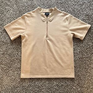 Beige Short Sleeve Shirt